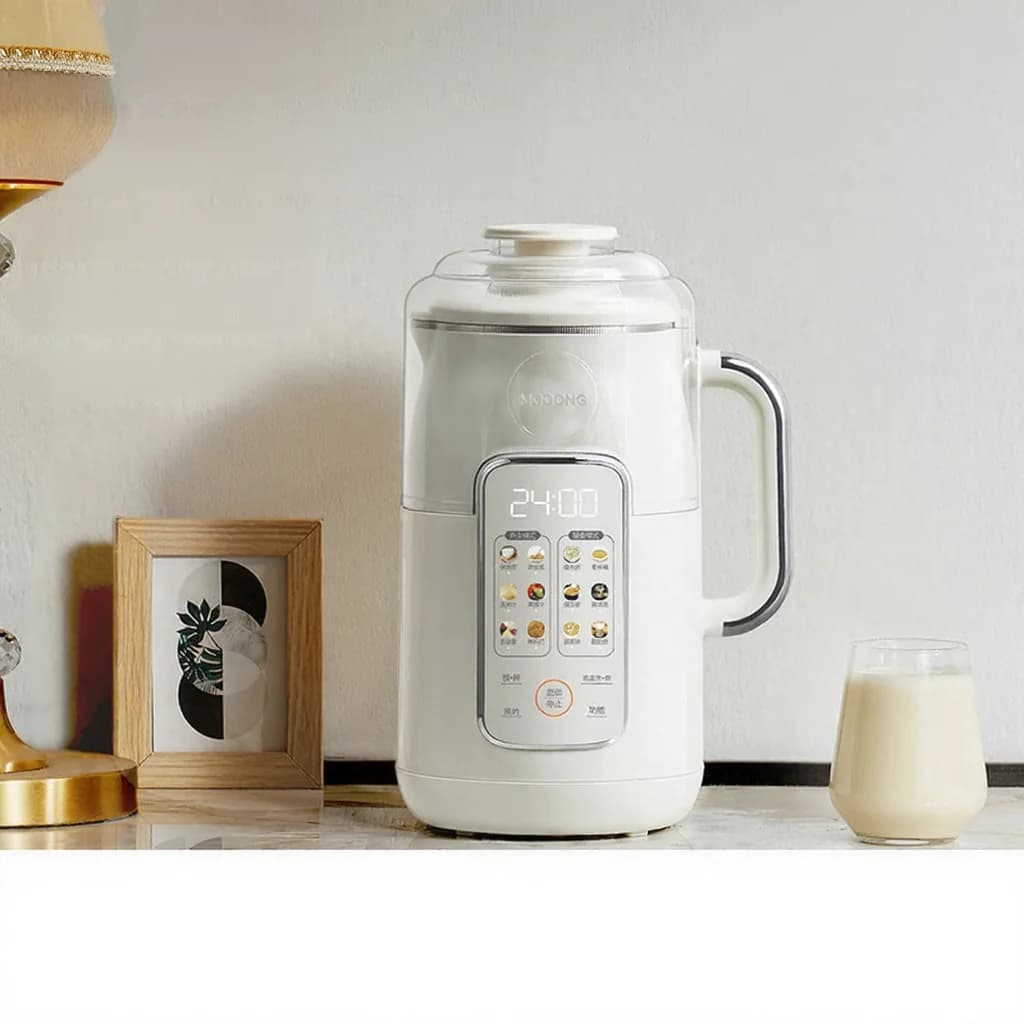 Aparat blender pentru lapte de soia cu încălzire 1.2L, cu vas interior din oțel inoxidabil
