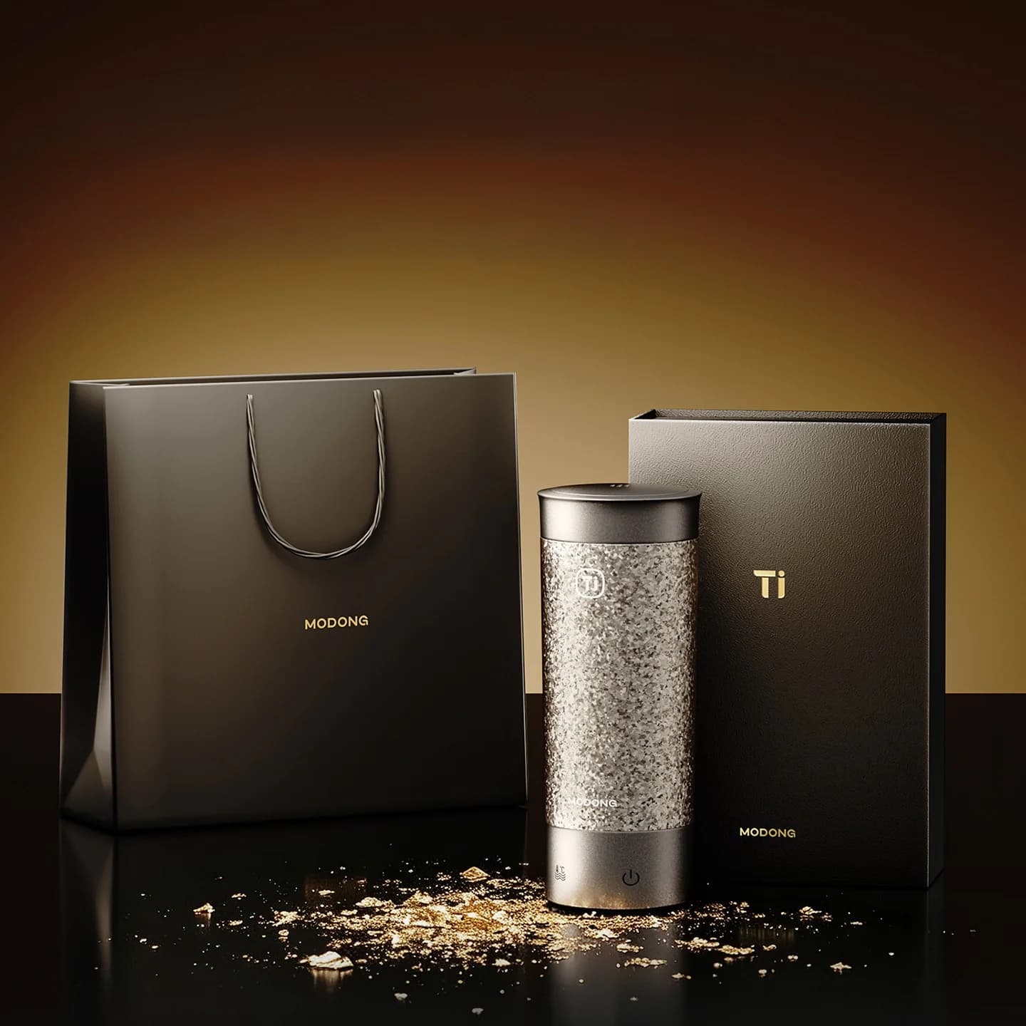 Cană electrică termică din titan 350ml cu control al temperaturii
