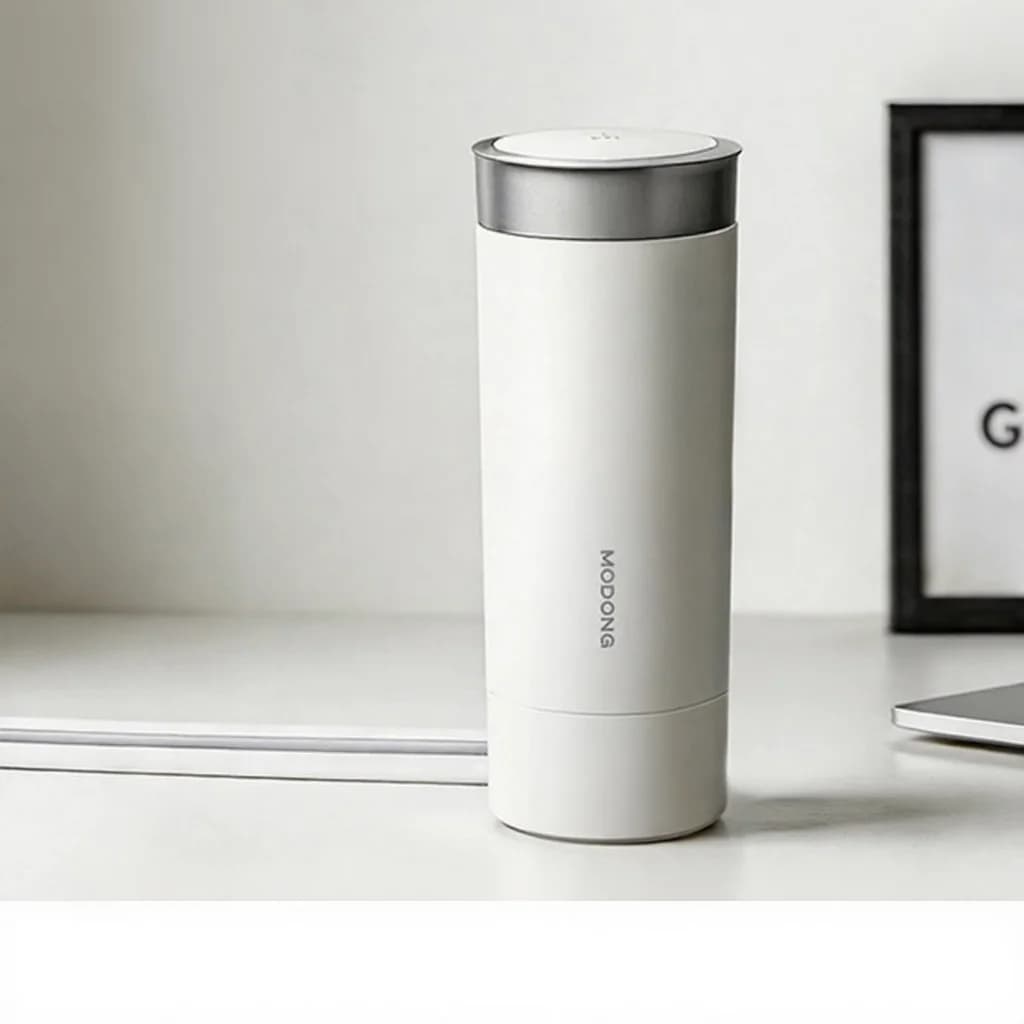 Cană electrică portabilă pentru încălzirea apei 350ml, oțel inoxidabil 316L