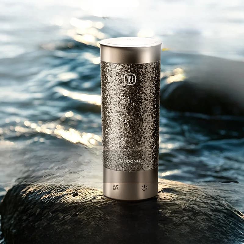 Cană electrică termică din titan 350ml cu control al temperaturii