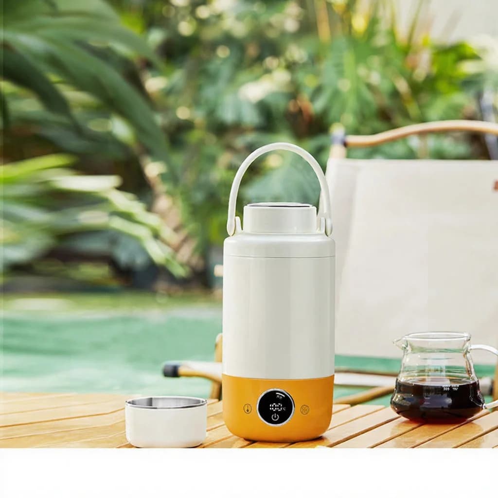 Cană fierbător electric portabil 1L, cu oțel inoxidabil 316