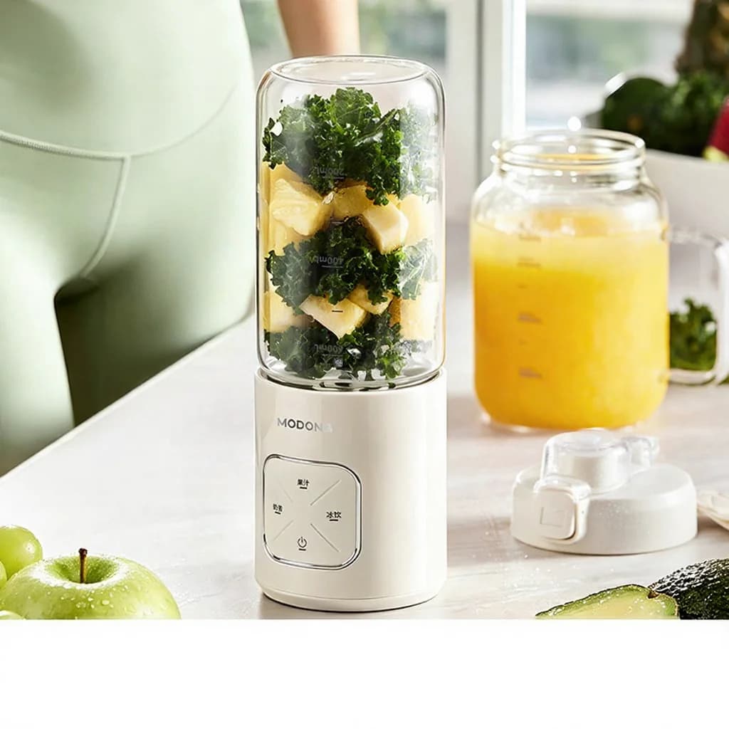 Pahar portabil cu blender wireless pentru suc și smoothie-uri