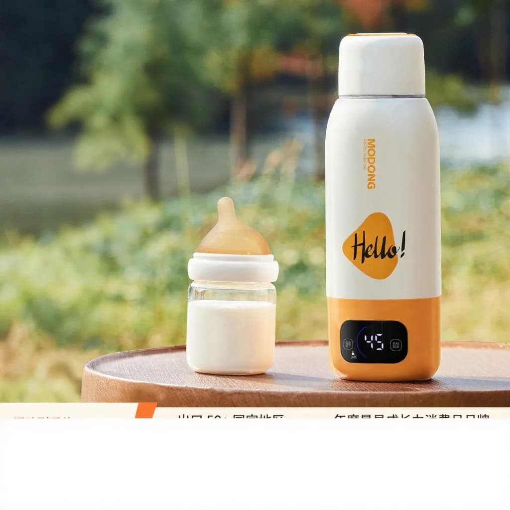 Căniță electrică portabilă pentru încălzirea apei pentru lapte praf, 550ml