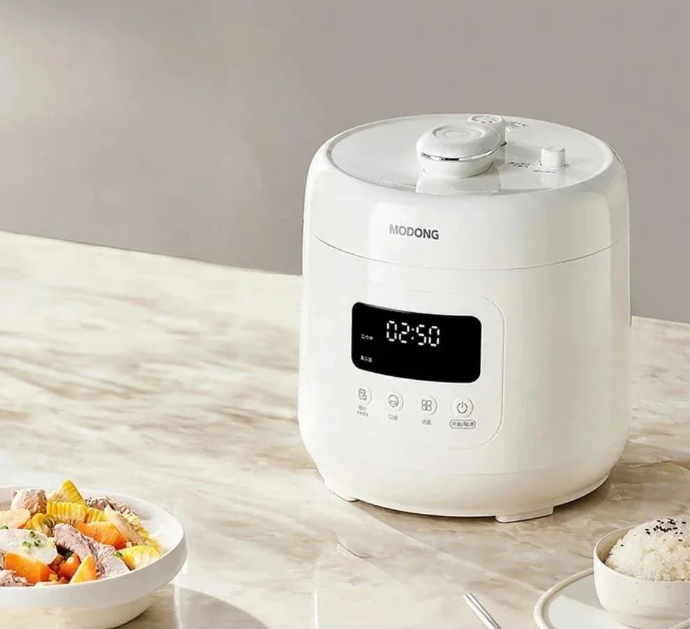 Oală sub presiune electrică 4L cu strat ceramic, 800W, control tactil