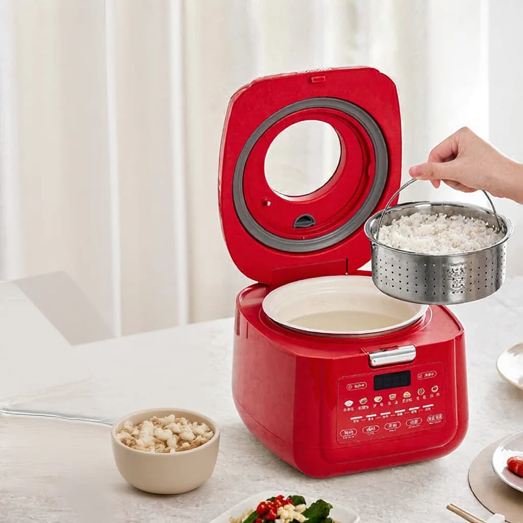 Orezar inteligent 3L cu vas interior emailat ceramic și timer