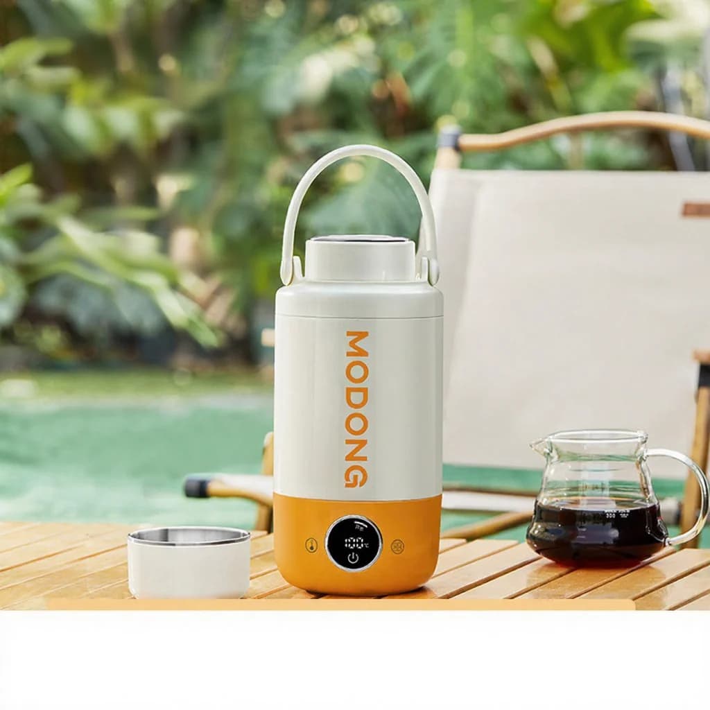 Cană fierbător electric portabilă 1L cu oțel inoxidabil 316