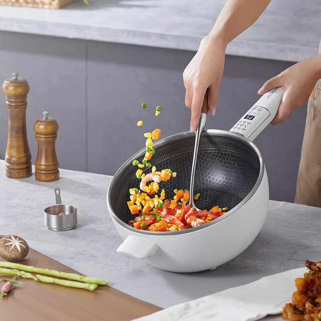Oală electrică din oțel inoxidabil 6L cu control tactil 220V