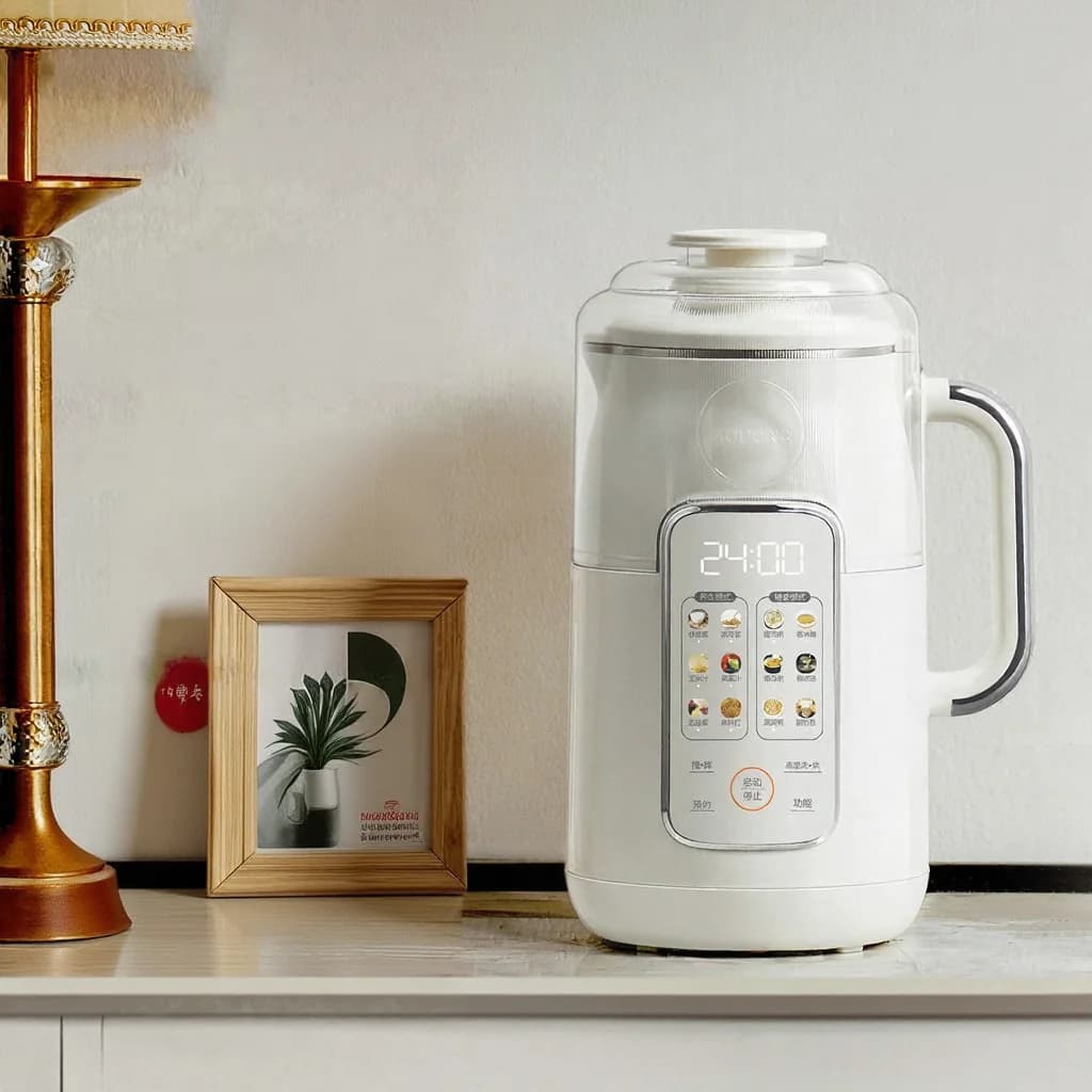Blender pentru lapte de soia cu încălzire 1.2L și vas interior din oțel inoxidabil