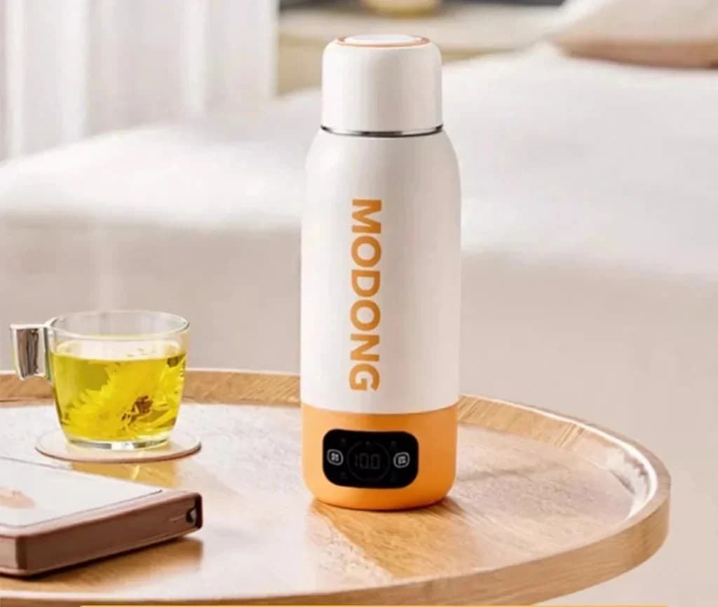 Cană electrică de voiaj 600ml, căptușeală din oțel inoxidabil 316