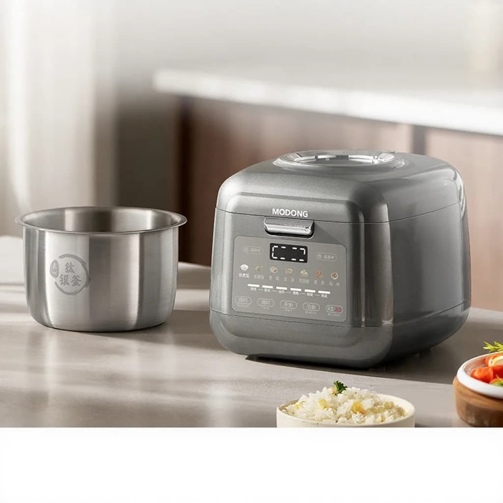 Aparat electric de gătit orez cu vas interior din titan, 2L/3L