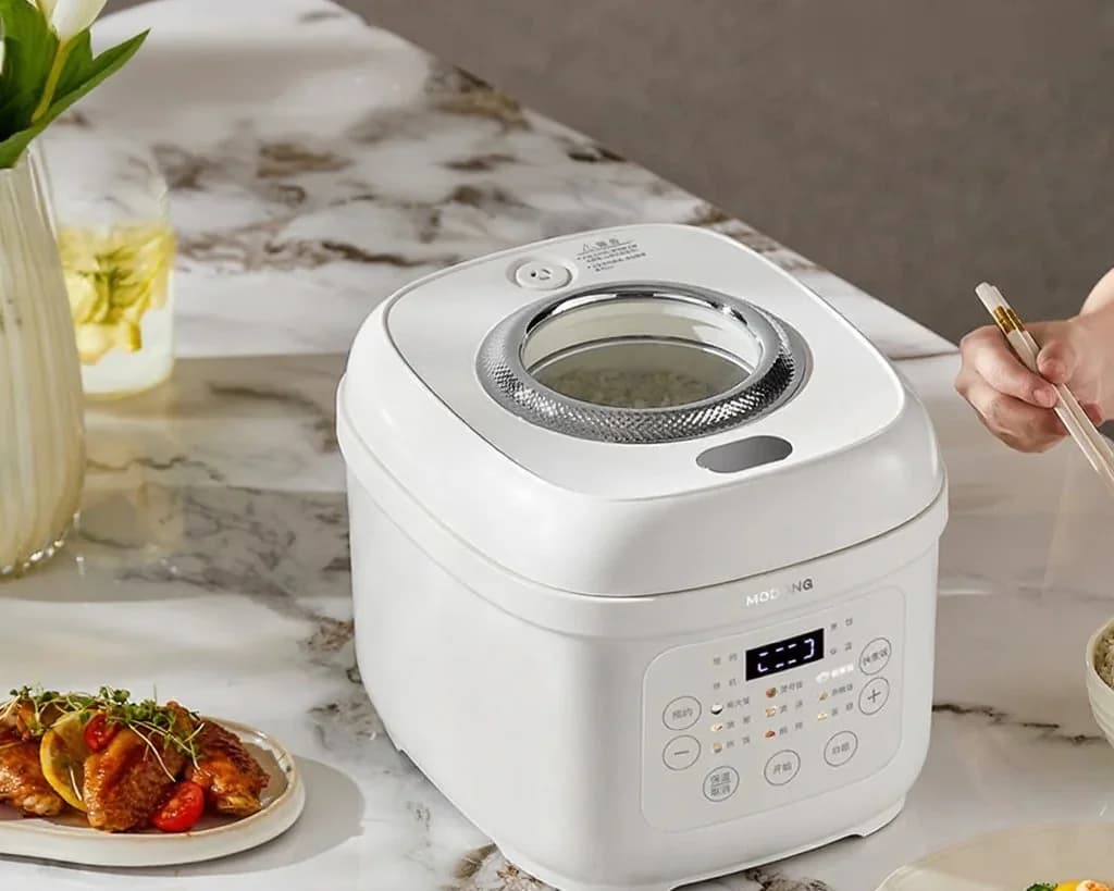 Oală electrică de orez de 3L cu vas interior acoperit cu ceramică