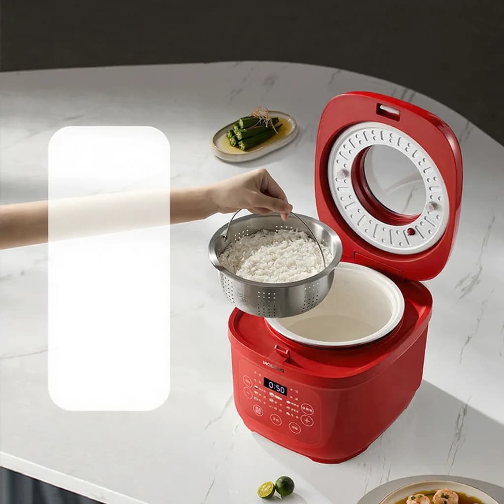 Aparat electric de gătit orez 3L cu vas interior ceramic, 600W