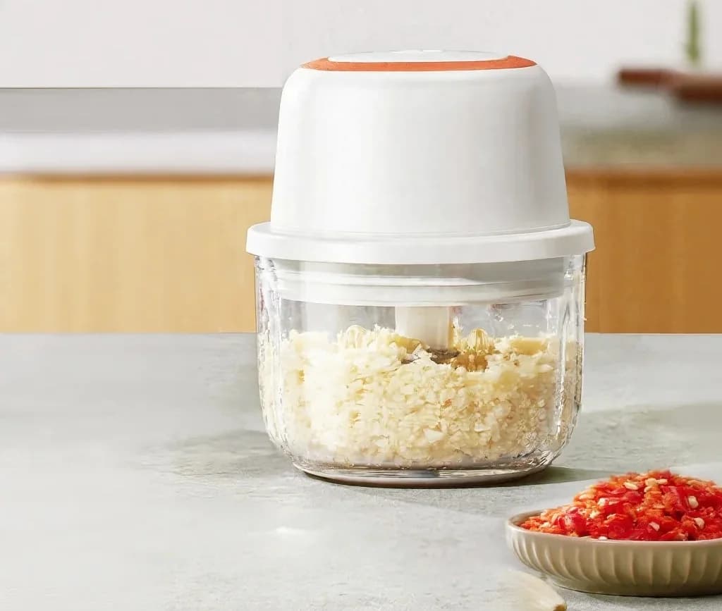 Tocator electric mini de usturoi, procesor alimentar 300ml, 5V, 45W