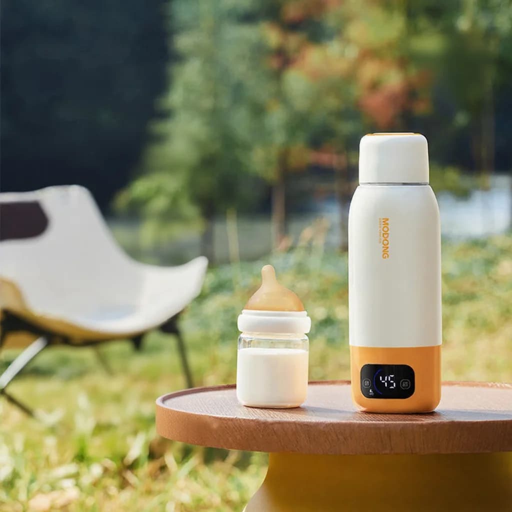 Cană portabilă electrică pentru încălzirea formulei pentru bebeluși, 550ml, cu cablu și fără fir