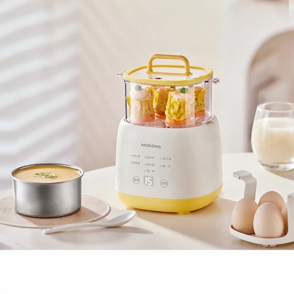 Fierbător electric de ouă 4-6 ouă cu bol pentru budincă de ou