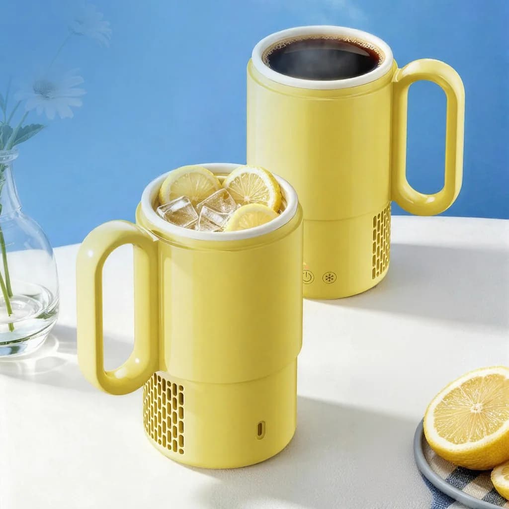 Ceașcă portabilă cu funcție de încălzire și răcire, 450 mL, 36W, control touch
