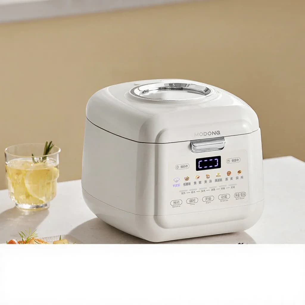 Oală inteligentă de orez 3L cu vas interior ceramic emailat și temporizator
