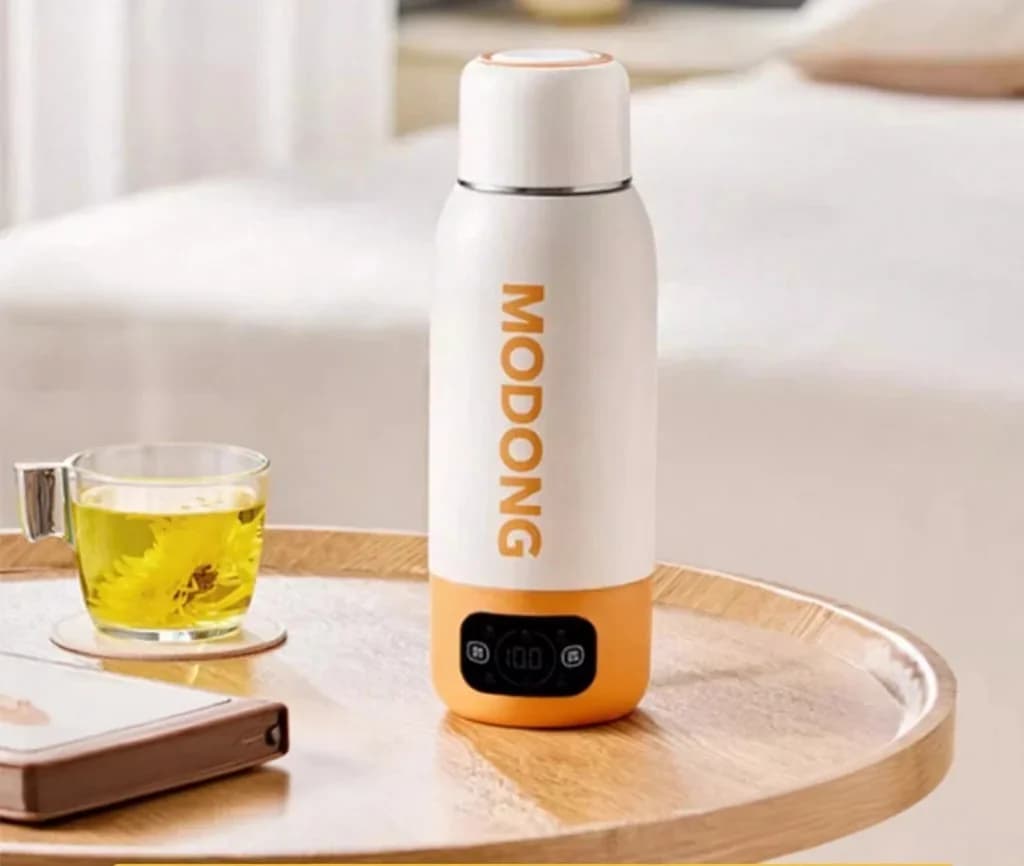 Cană electrică de voiaj 600ml, căptușeală din oțel inoxidabil 316