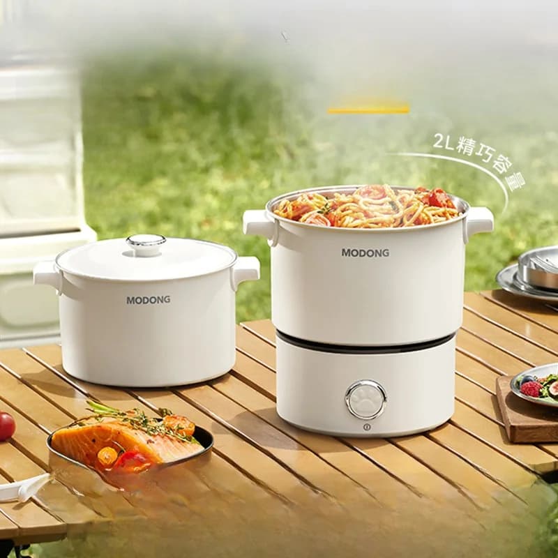 Oală electrică pliabilă portabilă pentru gătit 110V-220V 550W/700W