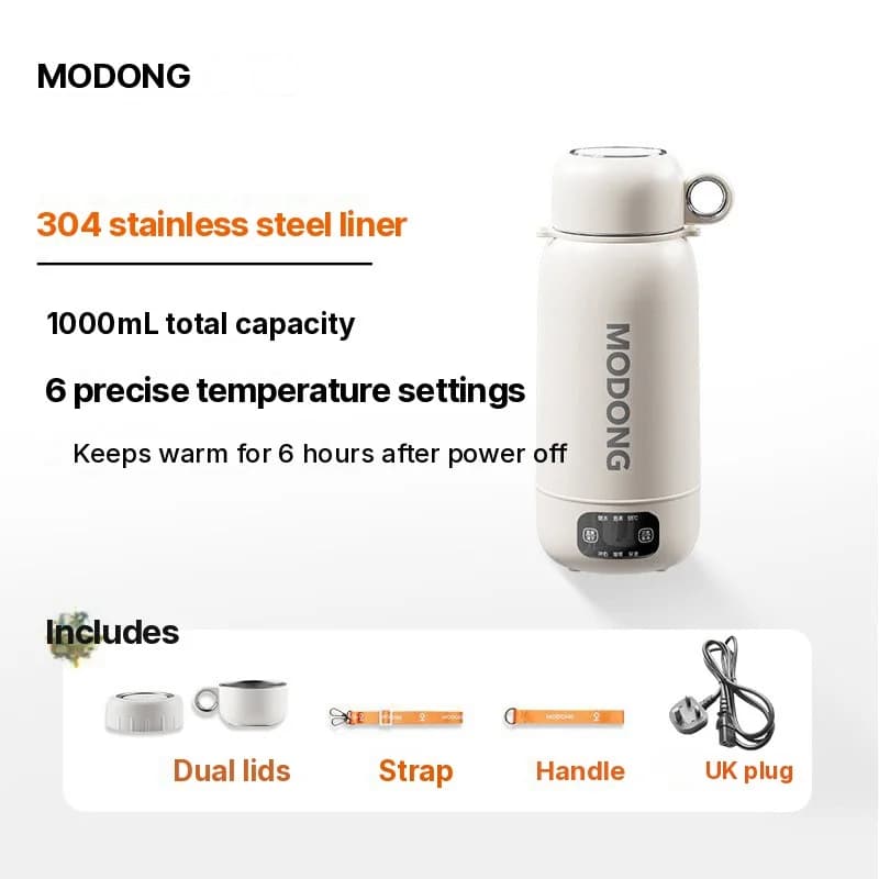 Cană fierbător electric portabilă de călătorie 1L din oțel inoxidabil 304 sau 316