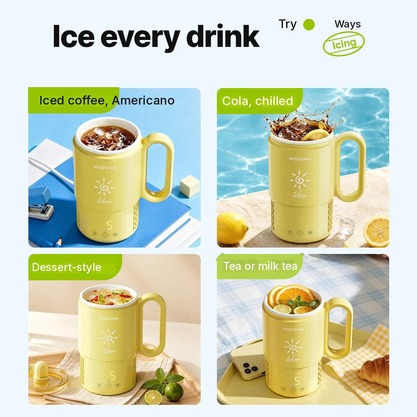 Mini cană pentru răcire și încălzire 450mL 36W Control tactil