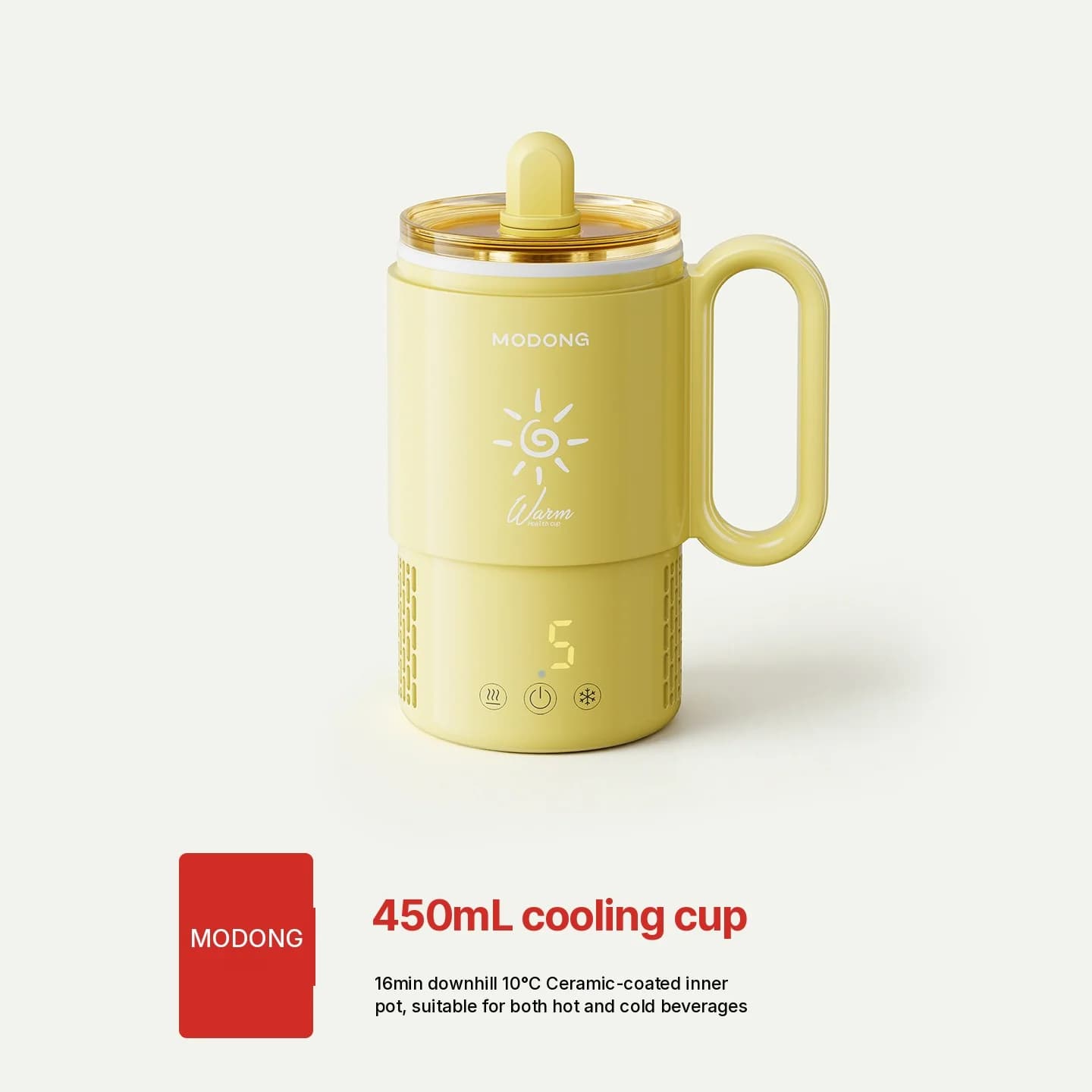Cană mini de răcire și încălzire 450mL 36W cu control tactil