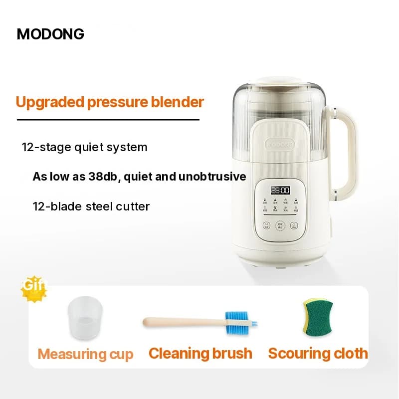 Blender cu încălzire 1,2L, control tactil, corp din sticlă