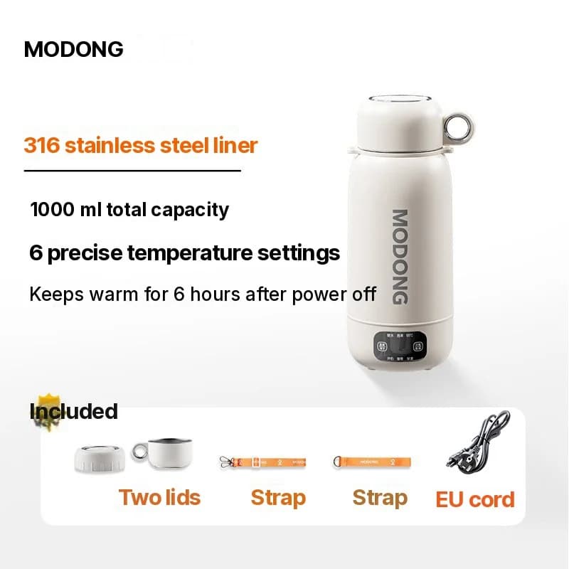 Cană fierbător electric portabilă de călătorie 1L din oțel inoxidabil 304 sau 316