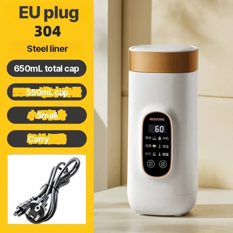 Cană electrică portabilă cu încălzire și menținere la cald