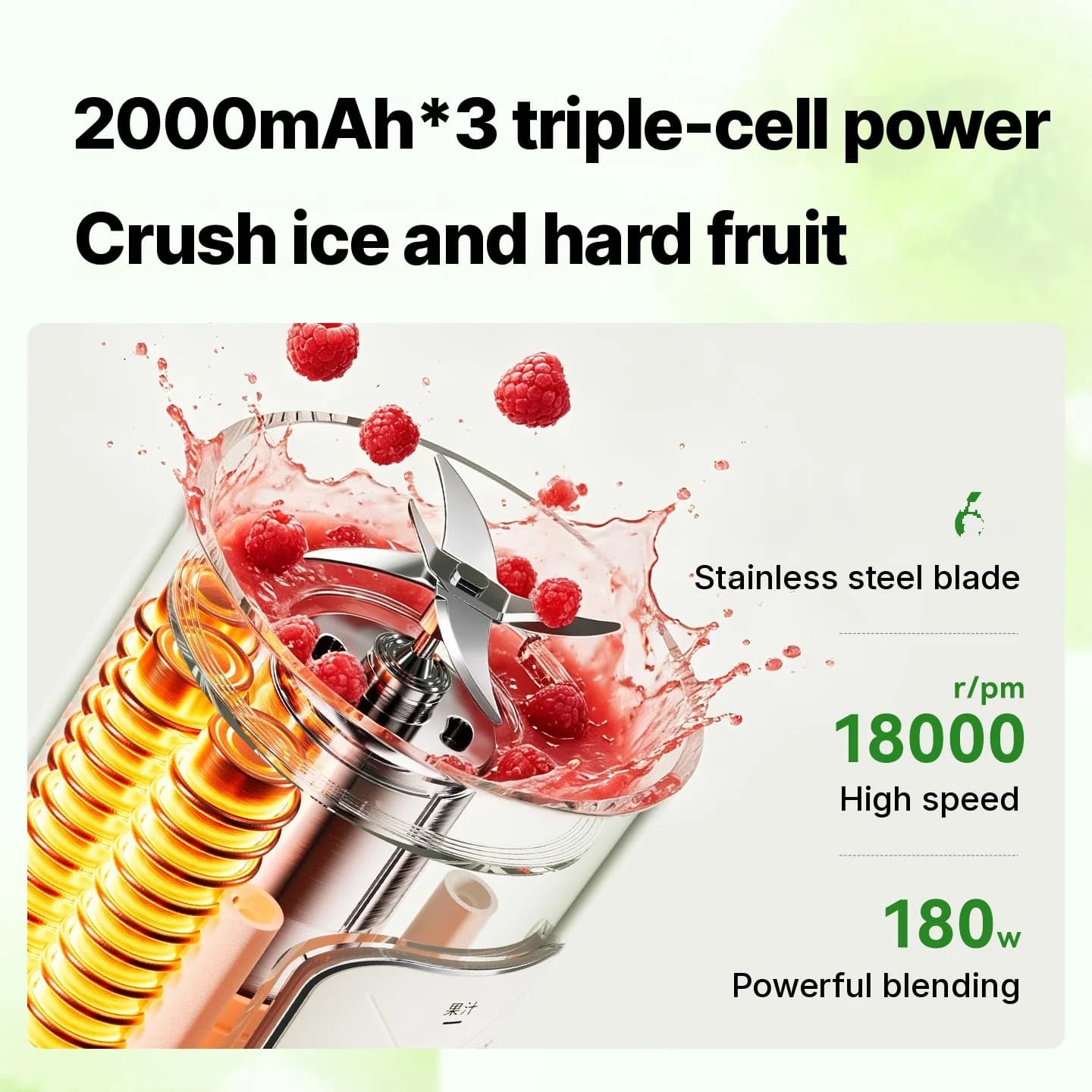 Blender portabil wireless tip cană pentru suc și smoothie-uri