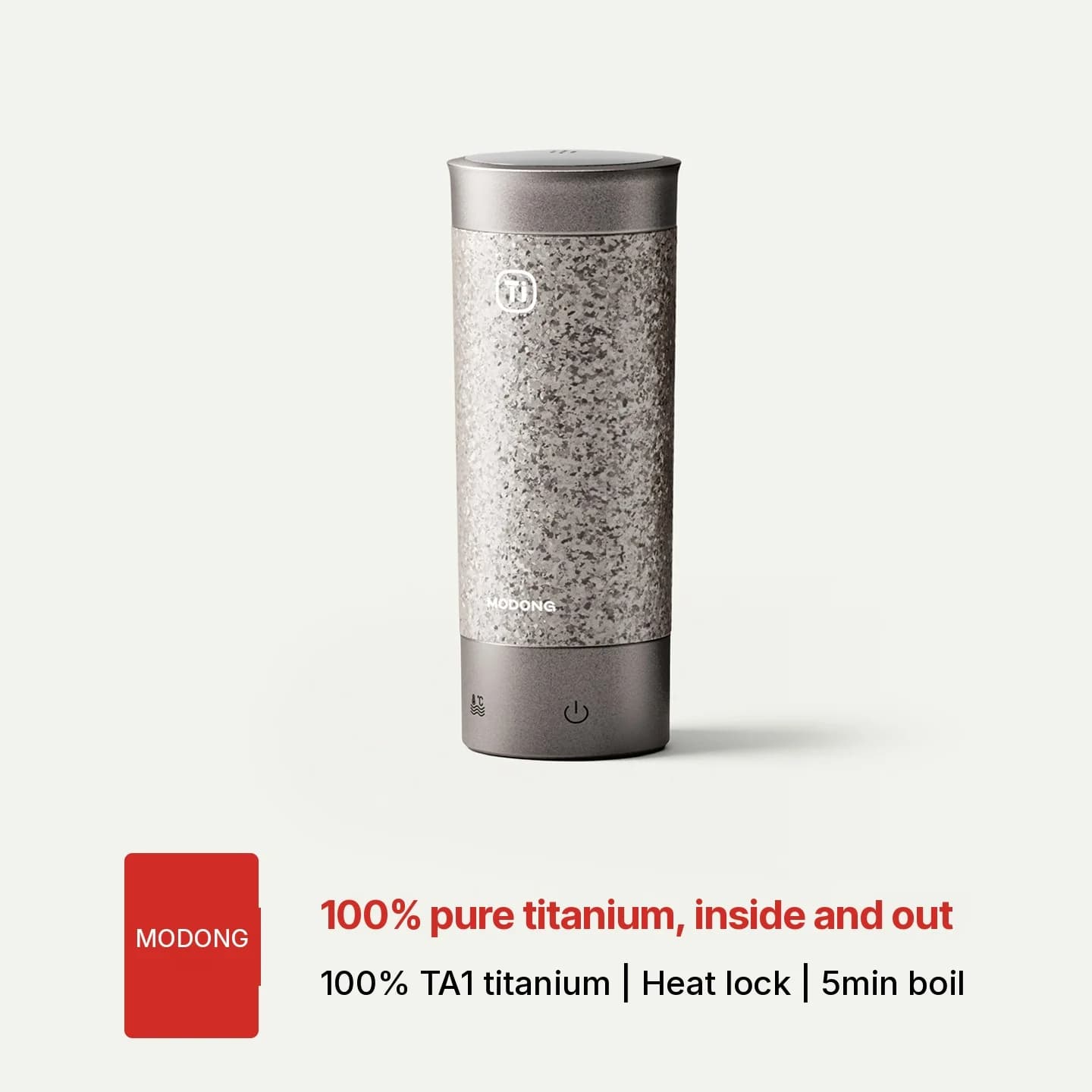 Cană electrică termică din titan 350ml cu control al temperaturii