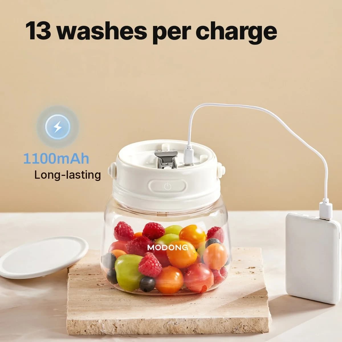 Spălător portabil pentru fructe și legume, 4W