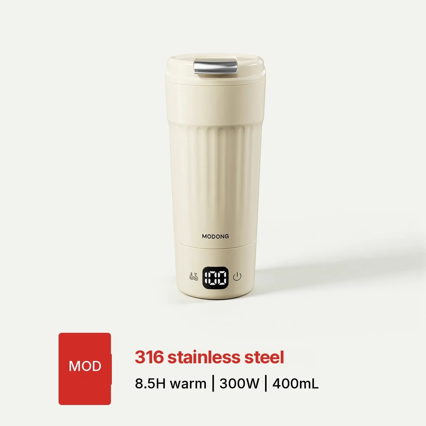 Cană electrică portabilă de încălzire, 400mL, 7 setări de temperatură