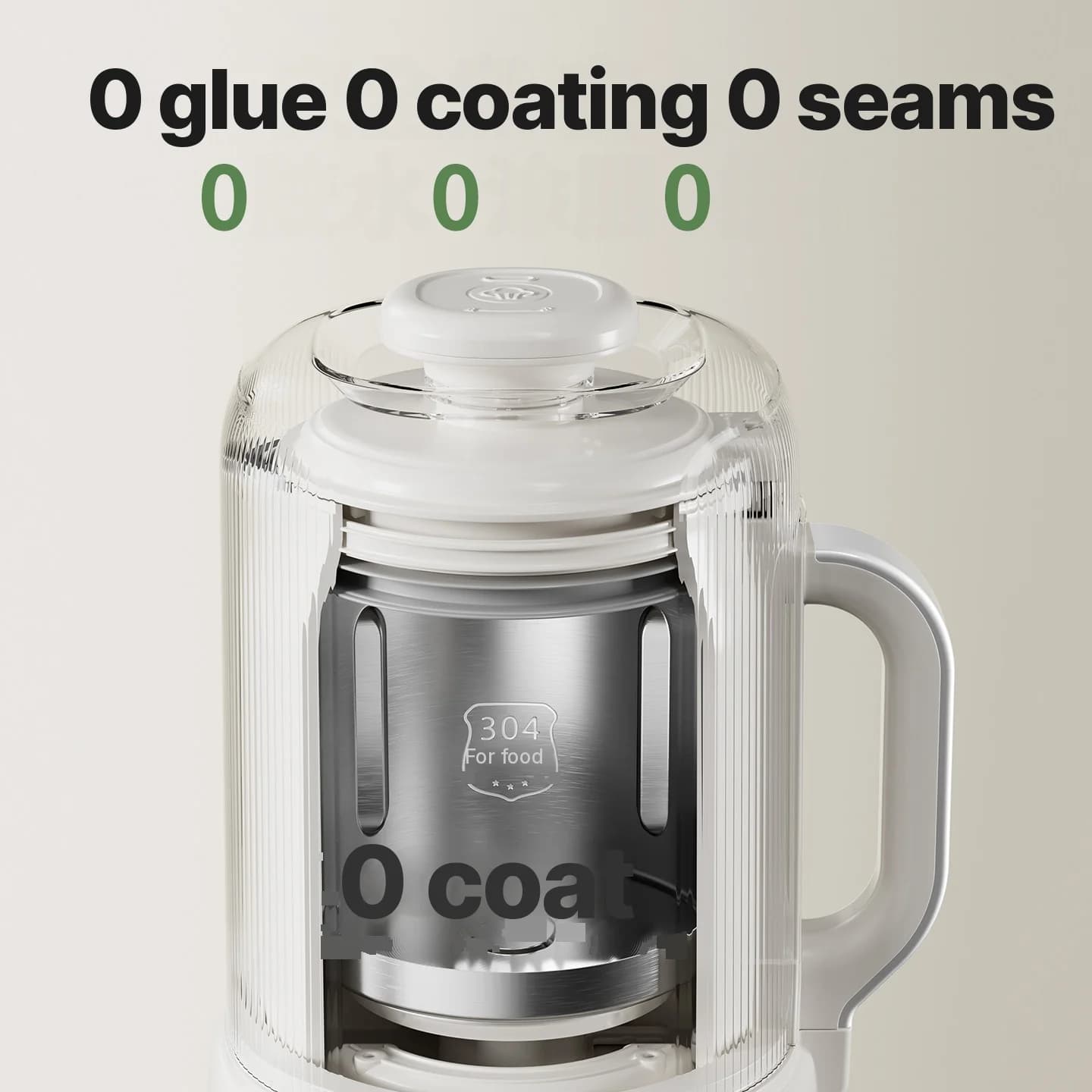 Blender încălzitor pentru lapte de soia cu autocurățare 800W