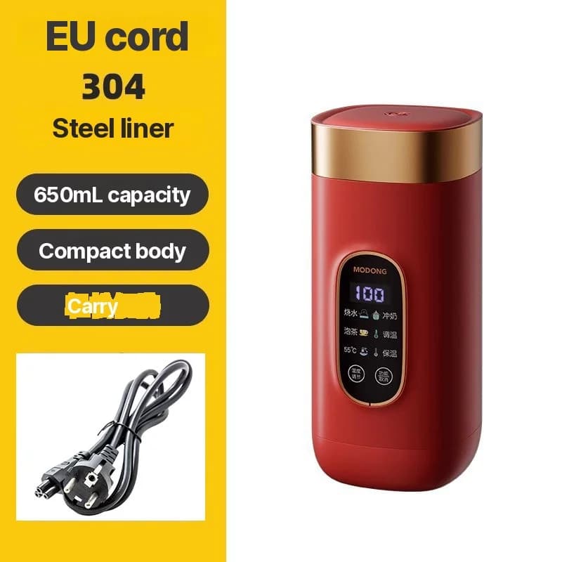 Cană electrică portabilă de încălzire 650ml cu vas interior 304 sau 316