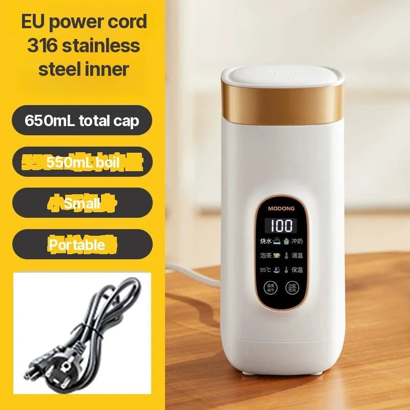 Cană electrică portabilă cu control al temperaturii