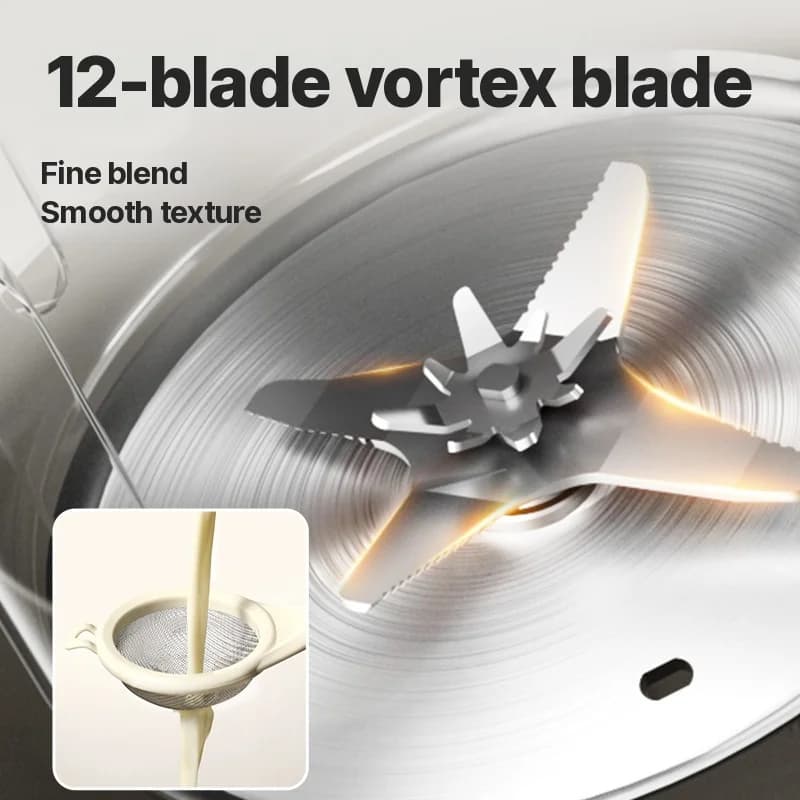 Blender cu încălzire, capacitate 1.2L, control tactil, oțel inoxidabil