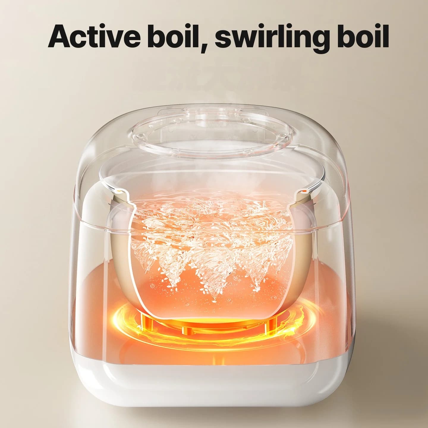 Orezar inteligent 3L cu vas interior emailat ceramic și timer