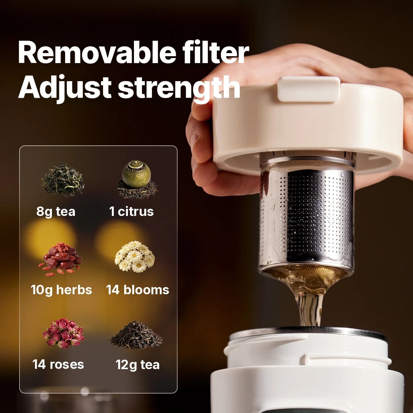 Cană electrică portabilă pentru încălzirea apei, cu filtru, 220V