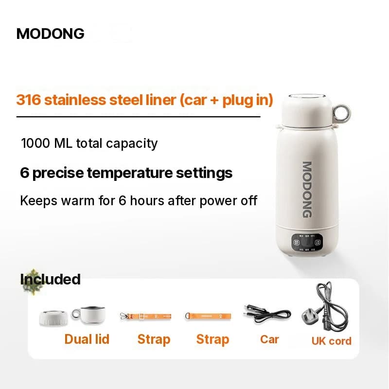 Cană fierbător electric portabilă de călătorie 1L din oțel inoxidabil 304 sau 316