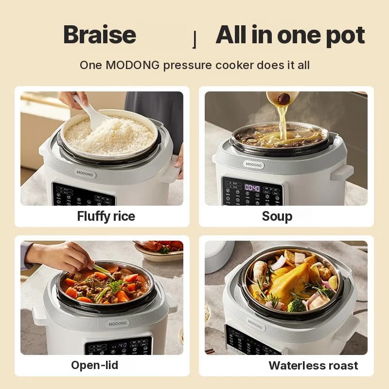 Oală sub presiune electrică 5L cu două vase interioare