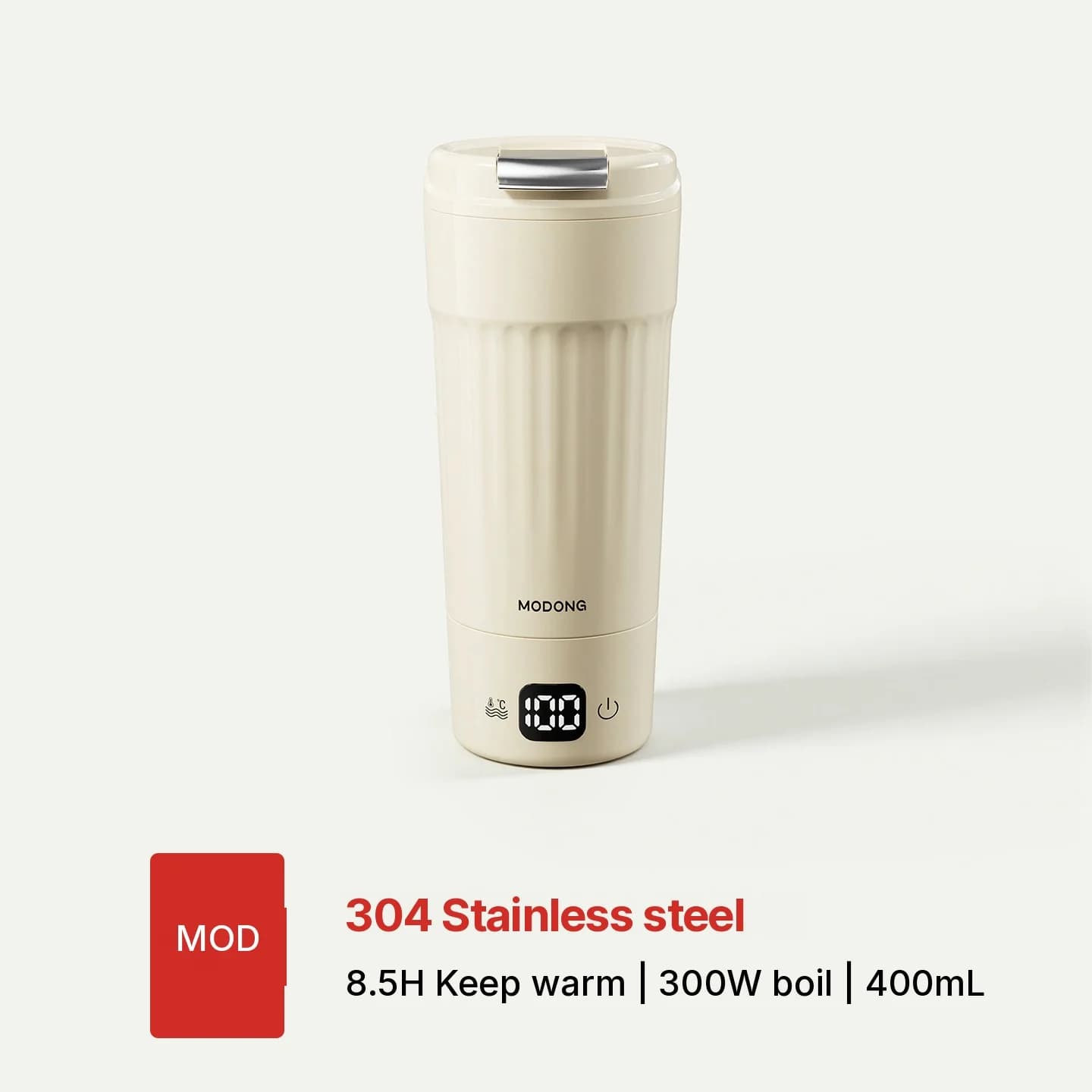 Cană electrică portabilă de încălzire, 400mL, 7 setări de temperatură