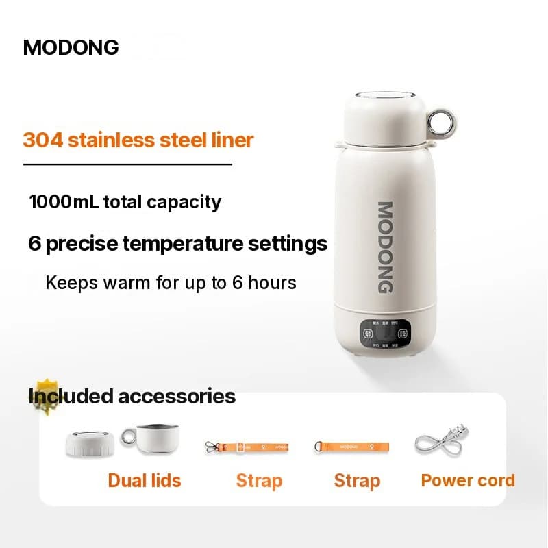 Cană fierbător electric portabilă de călătorie 1L din oțel inoxidabil 304 sau 316