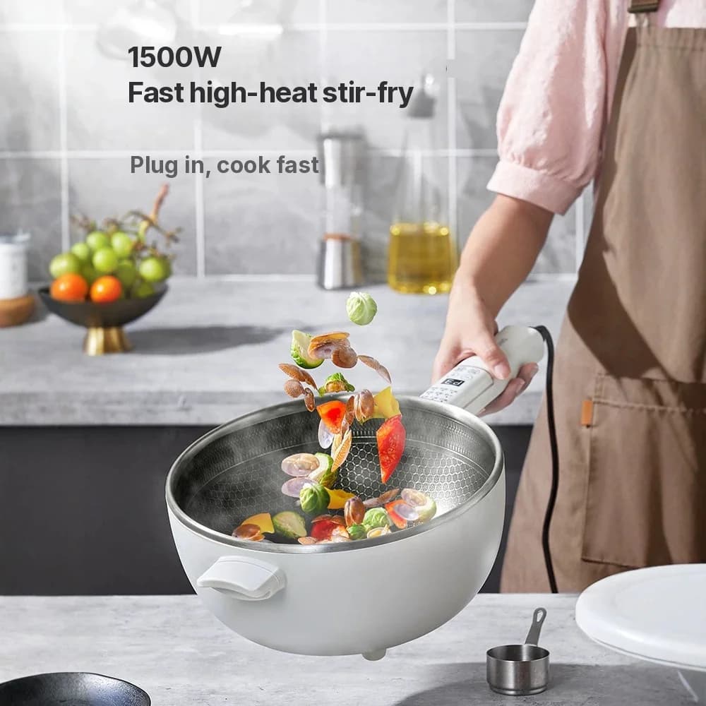 Oală electrică multifuncțională cu coș de aburi 5L 220V