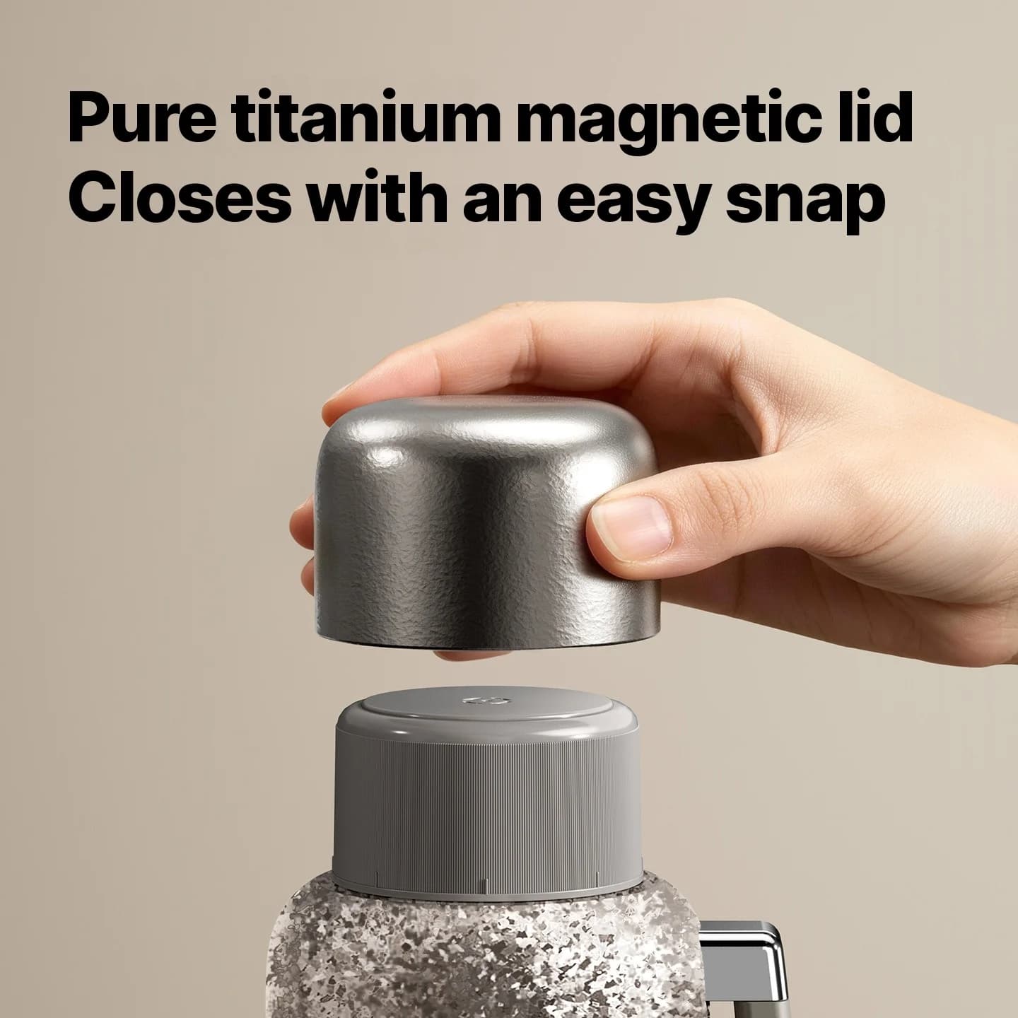 Cană electrică de încălzire din titan pur cu izolație 1200ml