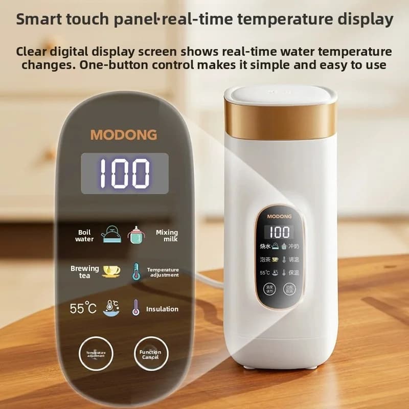 Cană electrică portabilă de încălzire 650ml cu vas interior 304 sau 316