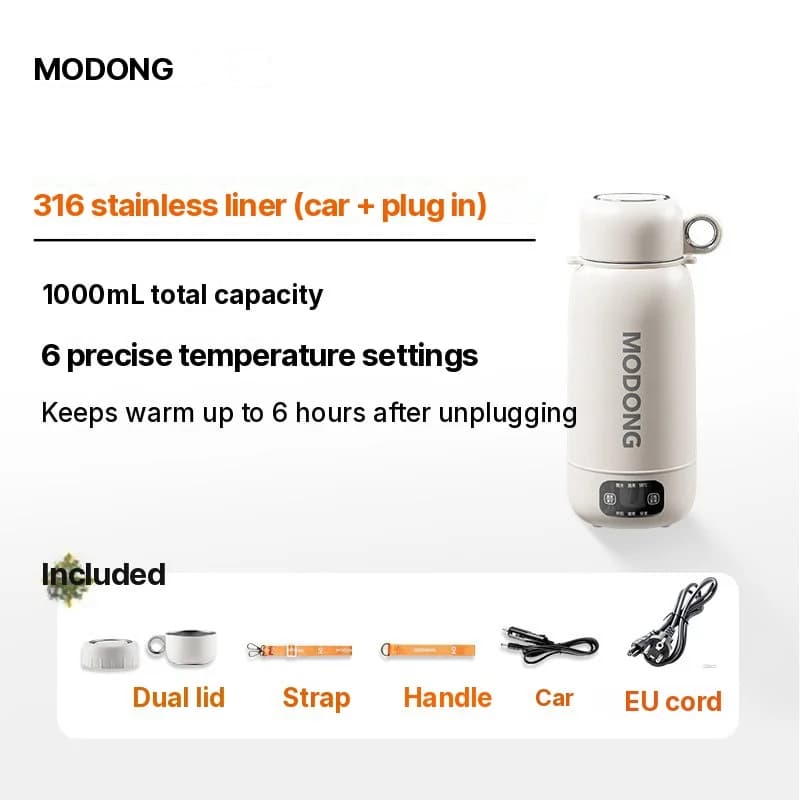 Cană fierbător electric portabilă de călătorie 1L din oțel inoxidabil 304 sau 316