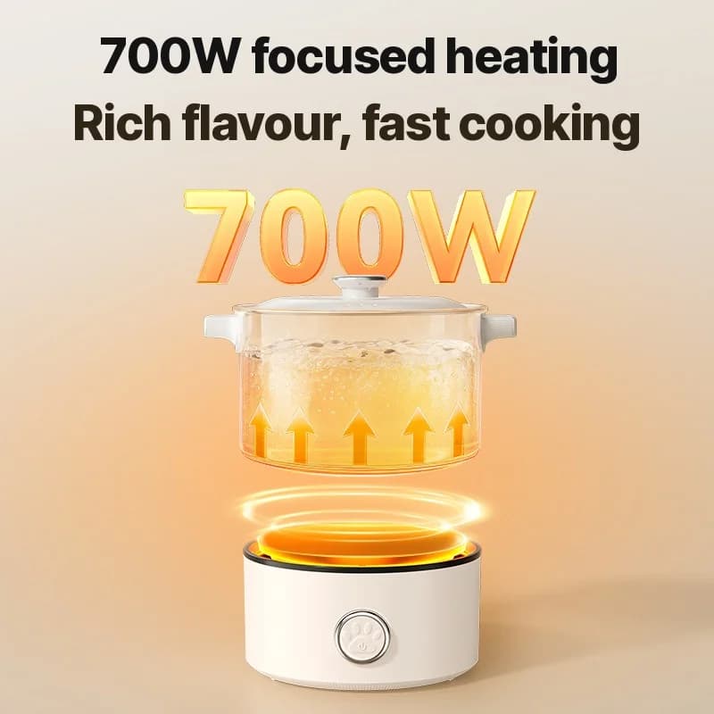 Oală electrică pliabilă portabilă pentru gătit 110V-220V 550W/700W