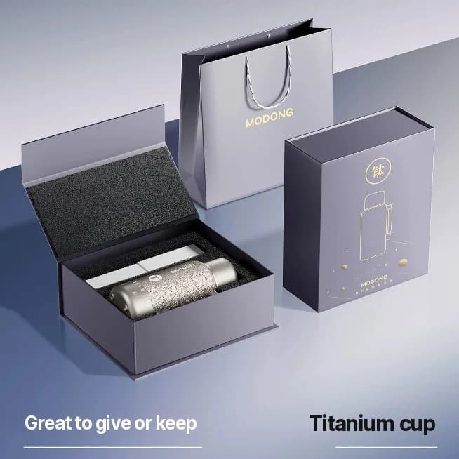 Cană electrică portabilă din titan 1L, fierbător de călătorie cu două moduri