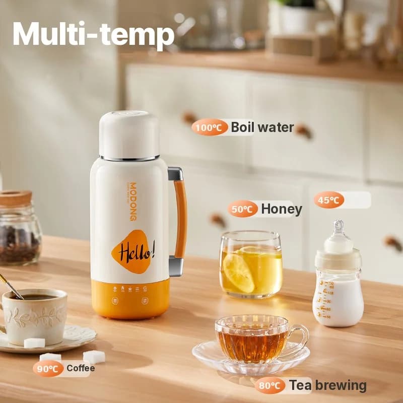 Ceașcă fierbător electric portabil pentru mașină și priză, 1L, oțel inoxidabil 316
